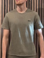 Boss - Waffle T-Shirt - Middelbruin