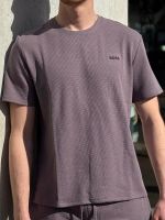 Boss - Waffle T-Shirt - Paars