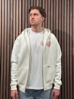 Croyez - Croyez Stiched Heart Zip Hoodie - Wit