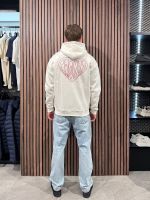 Croyez - Croyez Stiched Heart Zip Hoodie - Wit