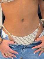 Guess - 4G Bikinibroekje - Beige