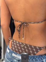 Guess - 4G String Brief Bikini Broekje - Bruin