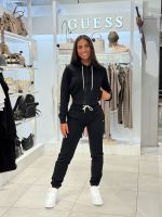 Guess Active - 3D Peony Zipper Hoodie Jacket - Zwart