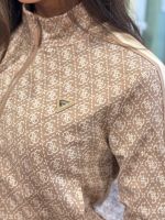Guess Active - 4G Allover Jacqard Full Zip - Beige