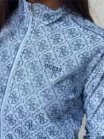 Guess Active - 4G Allover Jacquard High Neck - Blauw