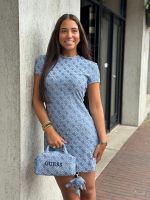 Guess Active - 4G Allover Jacquard Mini Dress - Blauw