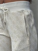Guess Active - 4G Allover Jacquard Wide Leg P - Beige