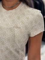 Guess Active - 4G Allover Ss Tee - Beige