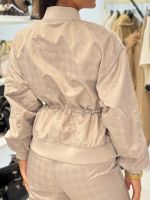 Guess Active - 4G Aop Full Zip Jacket - Beige
