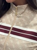 Guess Active - 4G Jacquard Full Zip Sweatshirt - Bruin