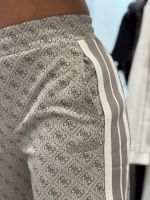 Guess Active - 4G Jacquard Straight Leg Pants - Beige