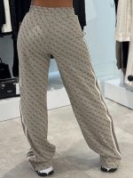 Guess Active - 4G Jacquard Straight Leg Pants - Beige