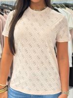 Guess Active - 4G Rhombus Aop Jacquard Boxy T - Roze