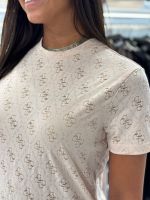 Guess Active - 4G Rhombus Aop Jacquard Boxy T - Roze