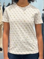 Guess Active - 4G Rhombus Studs Ss T-shirt - Beige