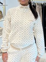 Guess Active - Aggie Full Zip Sweatshirt - Beige