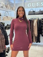 Guess Active - Alba High Neck Ls Dress - Rood