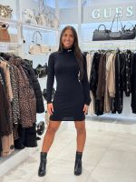 Guess Active - Alba High Neck Ls Dress - Zwart