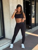 Guess Active - Blossom Rib Bralette - Zwart