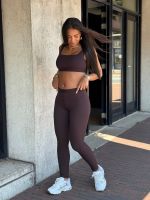 Guess Active - Blossom Rib Leggings - Bruin