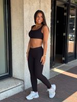 Guess Active - Blossom Rib Leggings - Zwart