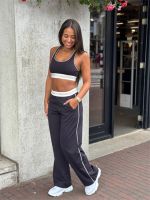 Guess Active - Brunella Wide Leg Pant - Zwart