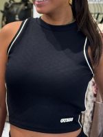 Guess Active - Clara Sleeveless Crop Top - Zwart