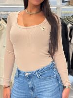 Guess Active - Colette LS Rib Top - Beige
