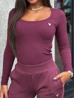 Guess Active - Colette LS Rib Top - Rood