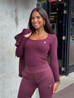 Guess Active - Colette LS Rib Top - Rood