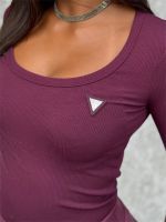 Guess Active - Colette LS Rib Top - Rood
