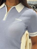 Guess Active - Gabry Ss Cropped Polo Swtr - Blauw