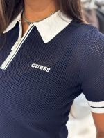 Guess Active - Gabry Ss Cropped Polo Swtr - Blauw