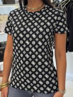 Guess Active - Gloria Peony Ss T-shirt - Zwart