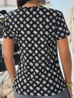 Guess Active - Gloria Peony Ss T-shirt - Zwart