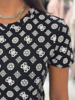 Guess Active - Gloria Peony Ss T-shirt - Zwart