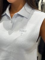 Guess Active - Habi Crop Sleeveless Polo - Blauw