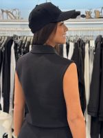 Guess Active - Habi Crop Sleeveless Polo - Zwart