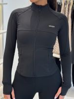 Guess Active - Margot Ls Zip Active Top - Zwart