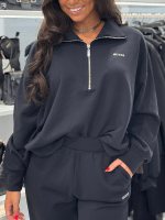 Guess Active - Nat Half-Zip Sweatshirt - Zwart