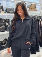 Guess Active - Nat Half-Zip Sweatshirt - Zwart
