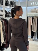 Guess Active - Olympe Full Zip Hoodie Sweatshirt - Bruin