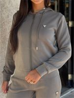 Guess Active - Olympe Full Zip Hoodie Sweatshirt - Groen