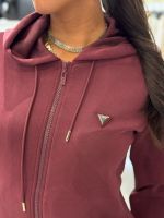 Guess Active - Olympe Full Zip Hoodie Sweatshirt - Rood