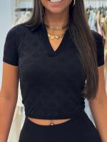 Guess Active - Peony Aop Seamless Ss Top - Zwart