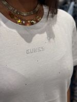 Guess Active - Primula Rhinestones Boxy Tee - Wit