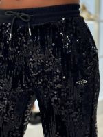 Guess Active - Sequins Wide Leg Pants - Zwart