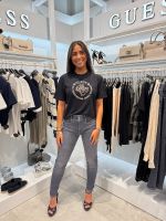 Guess Active - Carla Ss Boxy Tee - Zwart