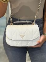 Guess - Aldina Top Handle Flap - Wit