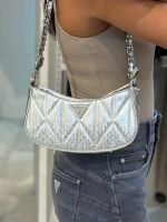 Guess - Aldina Top Zip Shoulder bag - Zilver